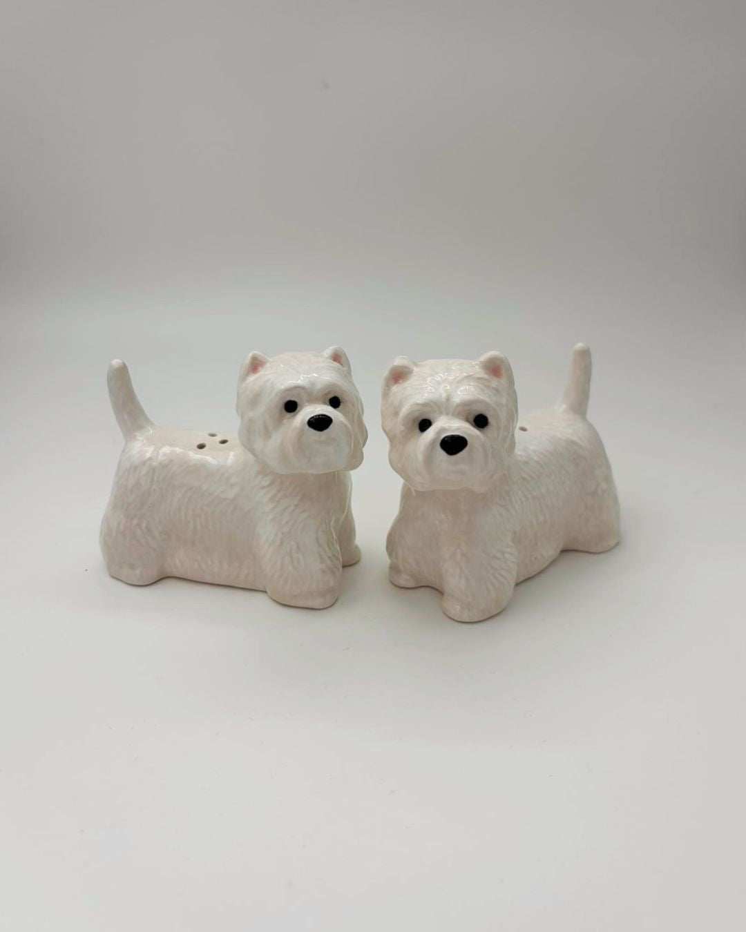 Quail Ceramics - Westie suola- ja pippurisirotinpari