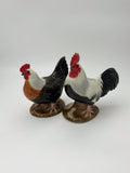 Quail Ceramics - Kukko ja kana suola- ja pippurisirotinpari
